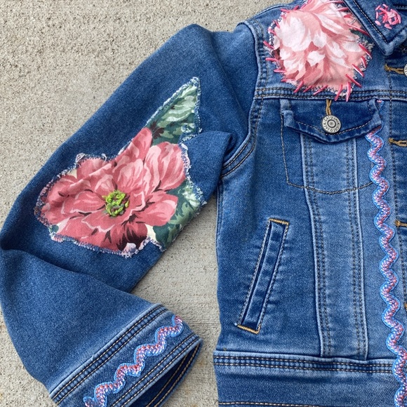 Upcycled Denim Cat & Jack  Jacket Kids - Picture 3 of 9